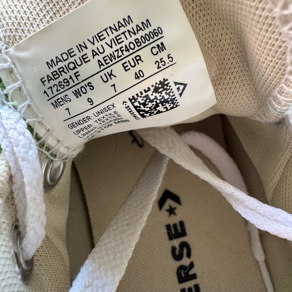 Converse Chuck Taylor All Star Canvas Shoes “Grass Green.” Wmn’s Sz 9/Men’s 7 - Picture 11 of 11